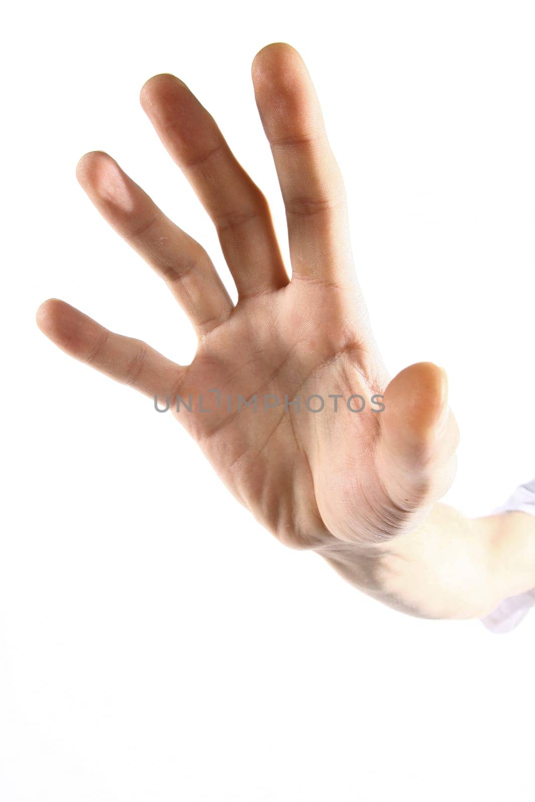 The hand tries to seize something already soon