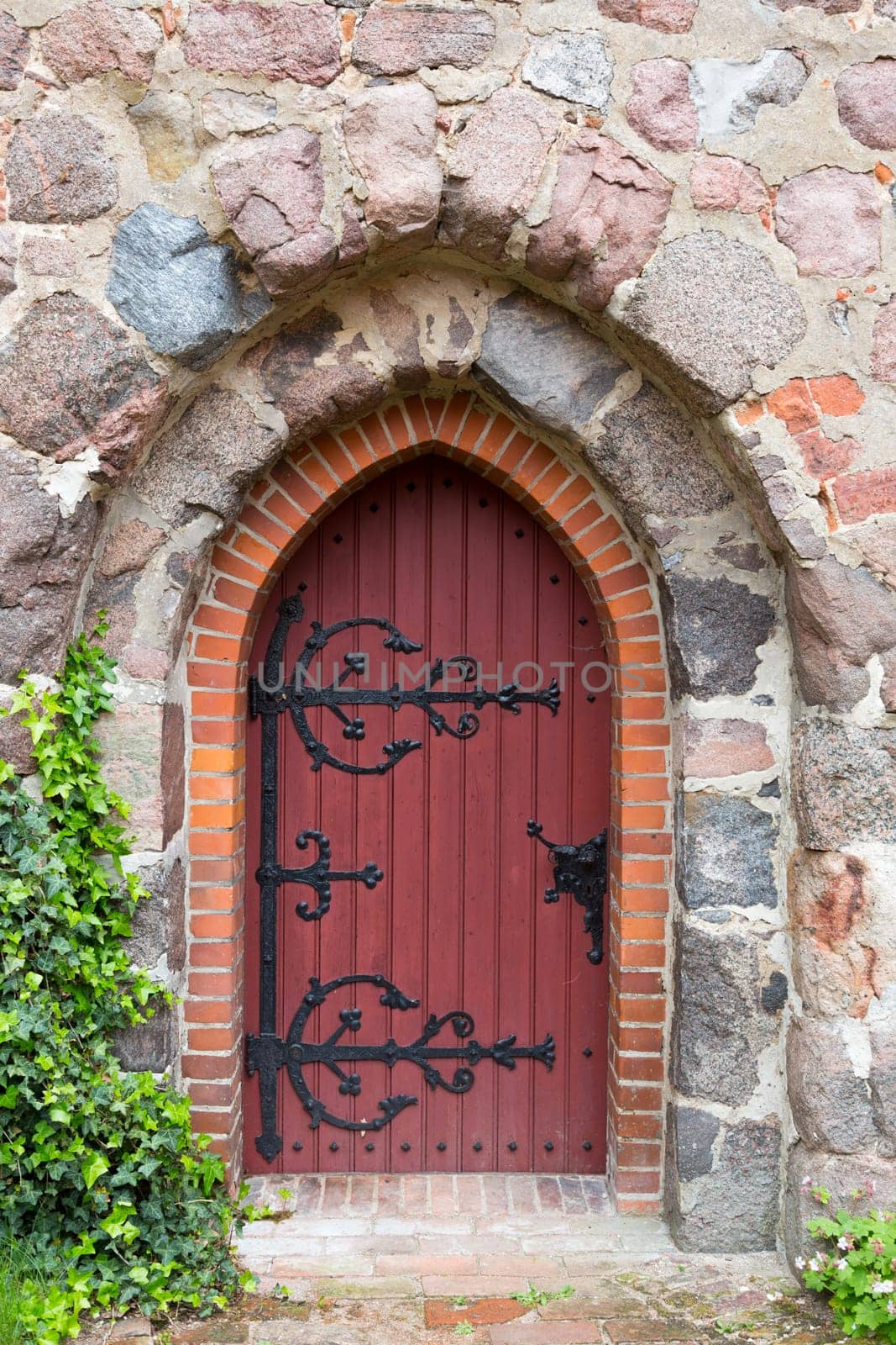 Side door of an old building