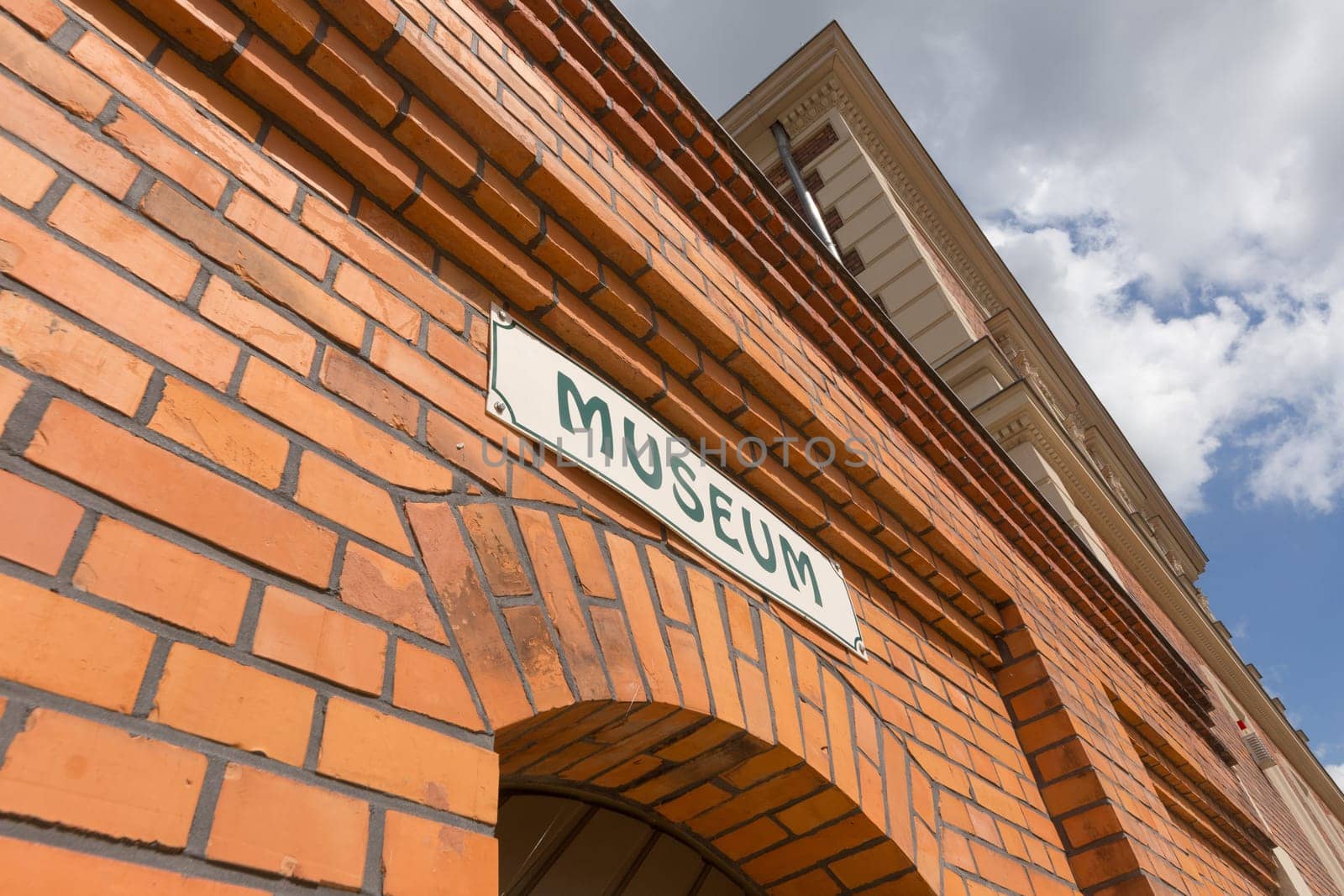 Sign above the entrance of the museum in Liebenwalde