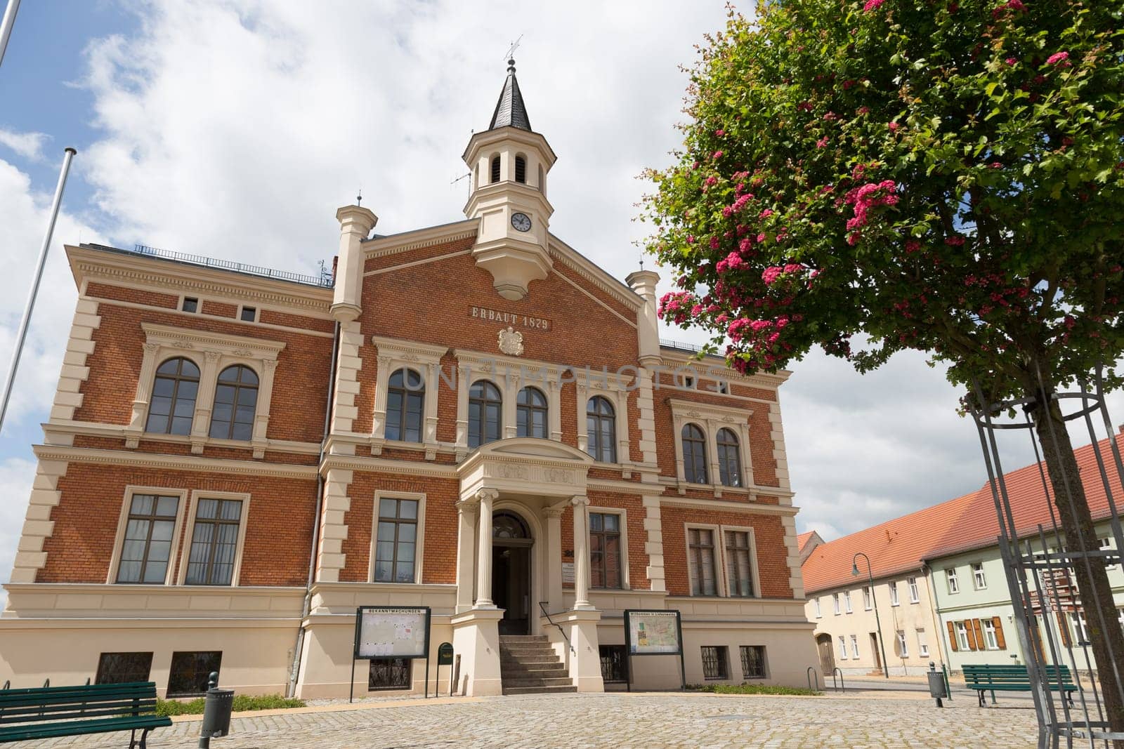 Square in front of the Liebenwald town hall and registry office