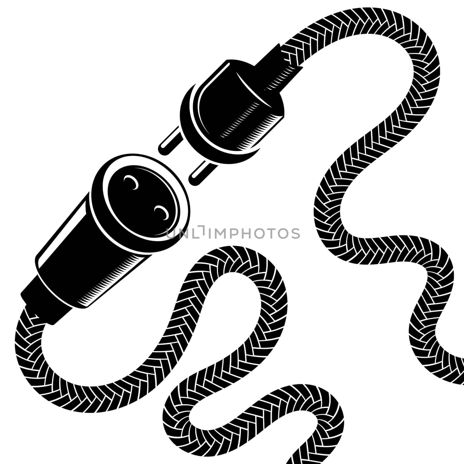 Plug Icon Isolated on White Background. Electric Symbol.