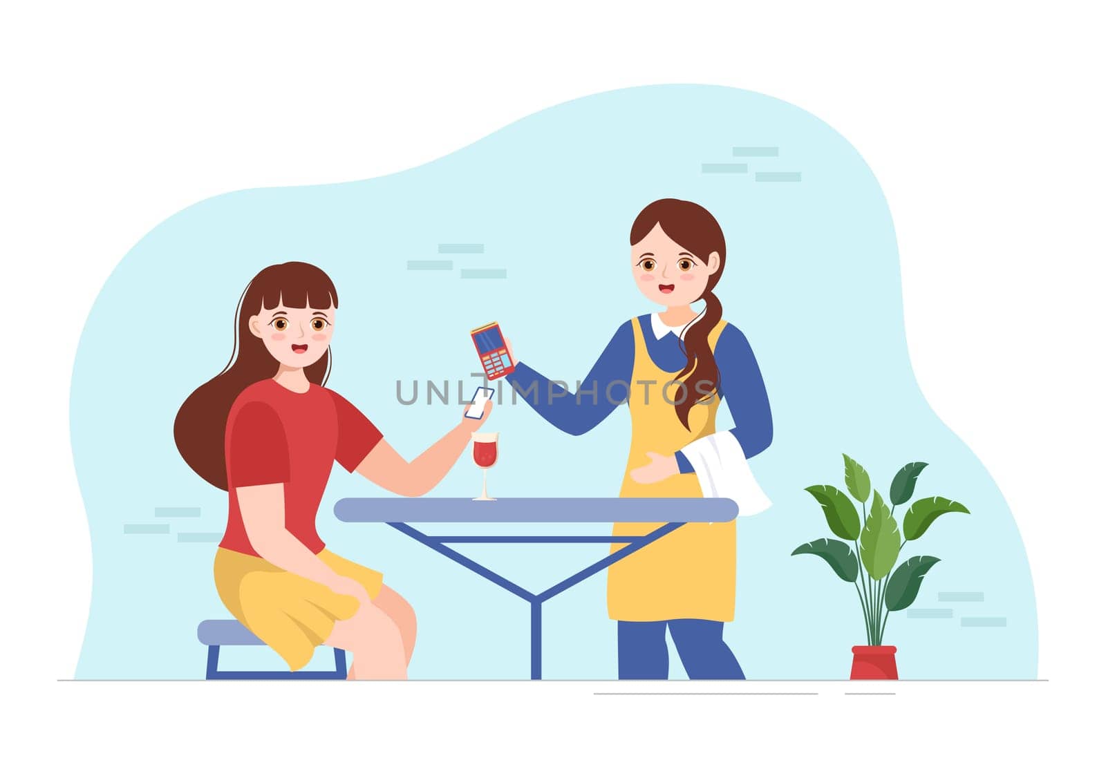 Merchant Service of Digital Marketing Strategy with People Referral Business and Earn Money Online in Flat Cartoon Hand Drawn Templates Illustration
