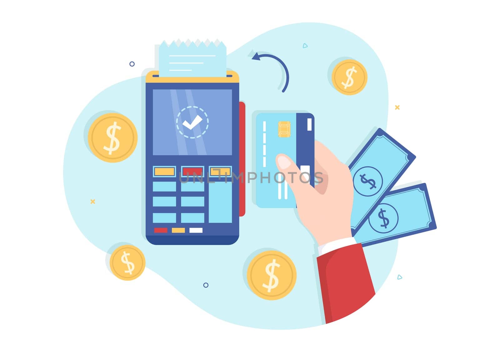 Merchant Service of Digital Marketing Strategy with People Referral Business and Earn Money Online in Flat Cartoon Hand Drawn Templates Illustration