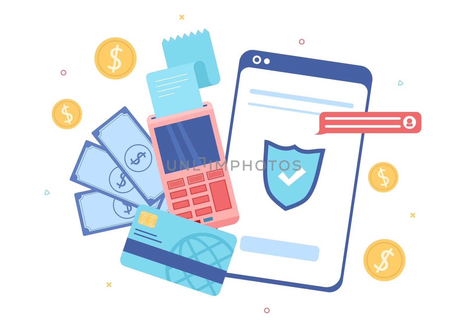 Merchant Service of Digital Marketing Strategy with People Referral Business and Earn Money Online in Flat Cartoon Hand Drawn Templates Illustration