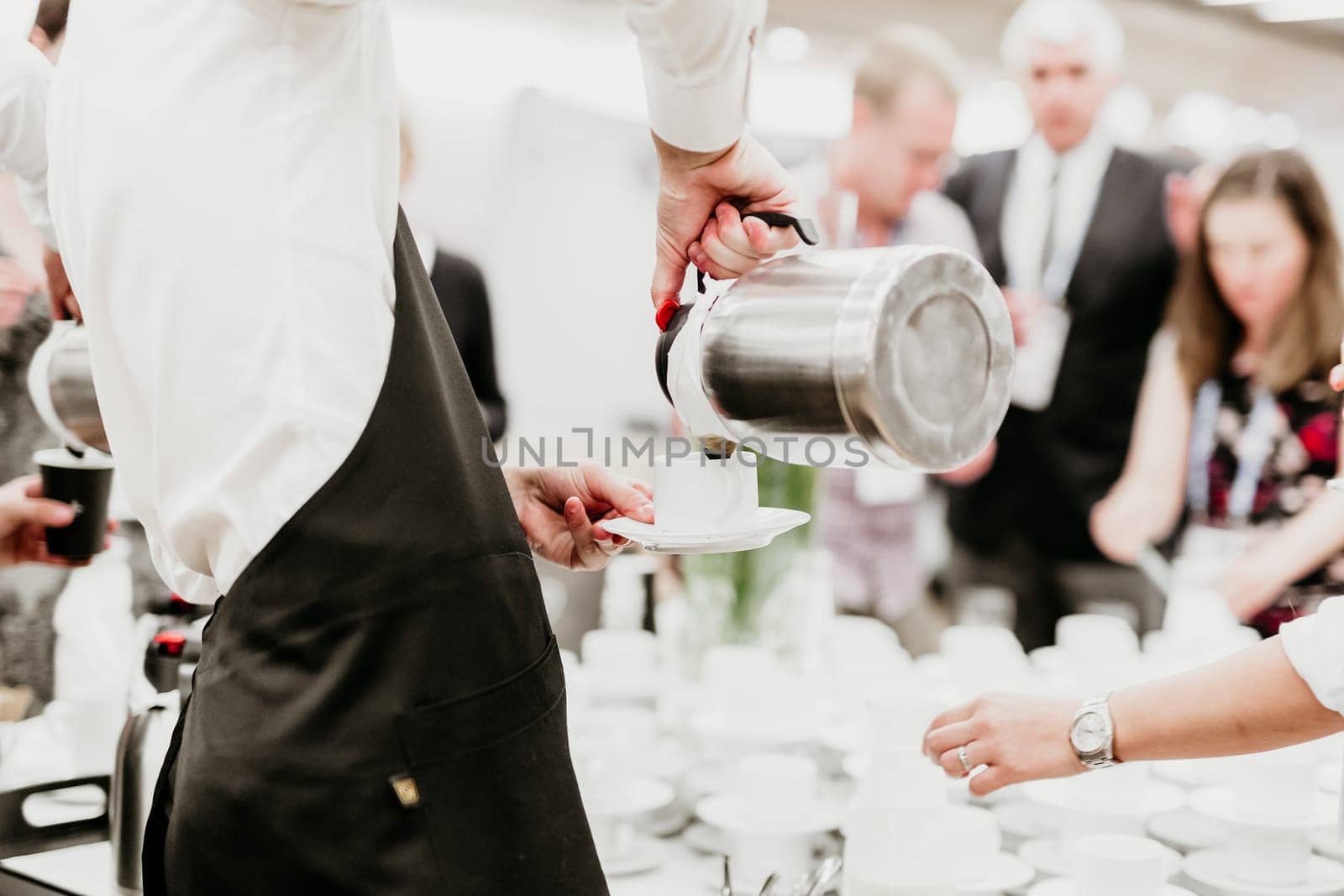 Coffee break at conference meeting. Business and entrepreneurship concept.
