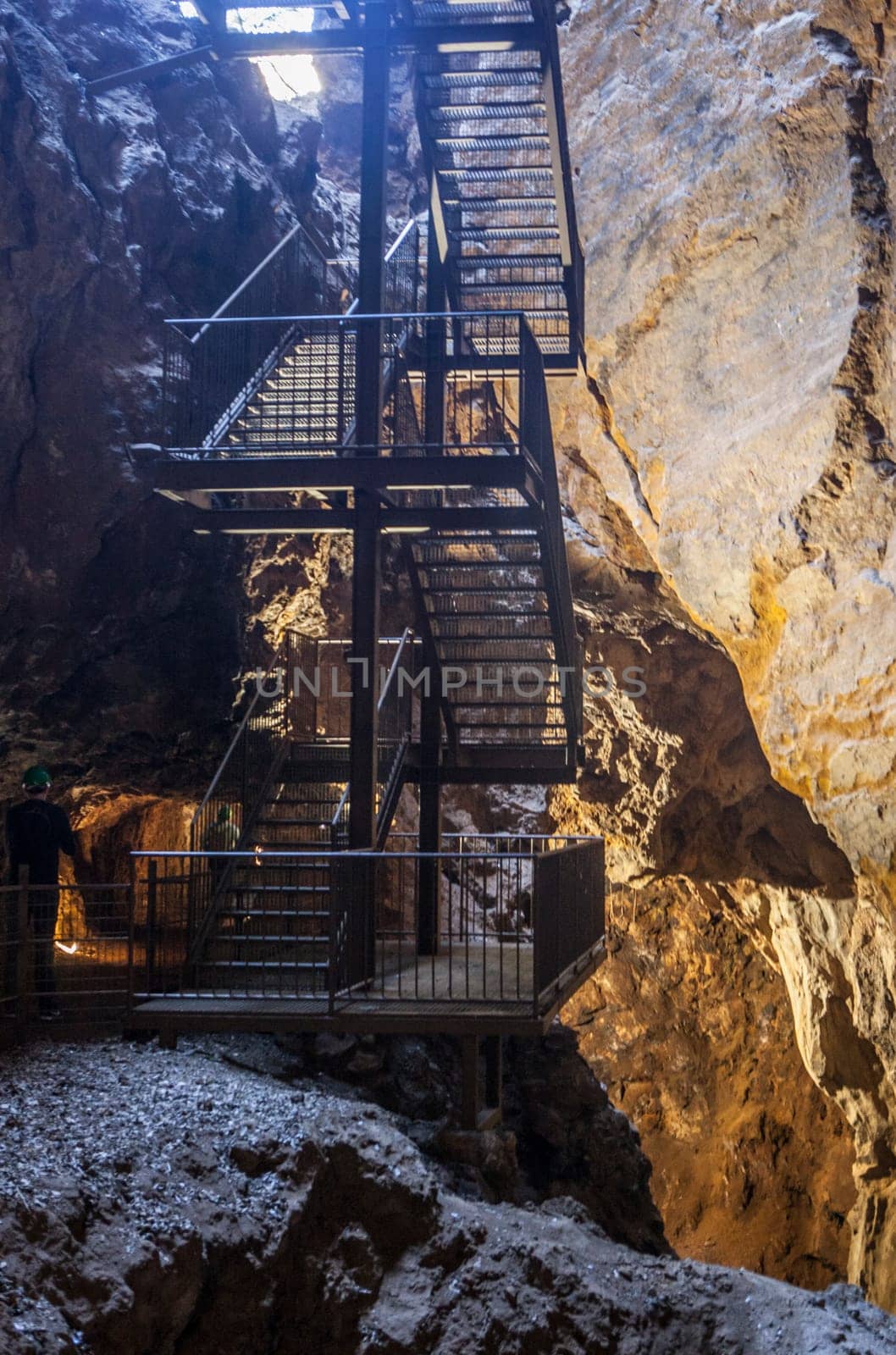 Mine The Jayona stairs, declared natural monument. Fuente del Arco, Badajoz, Spain