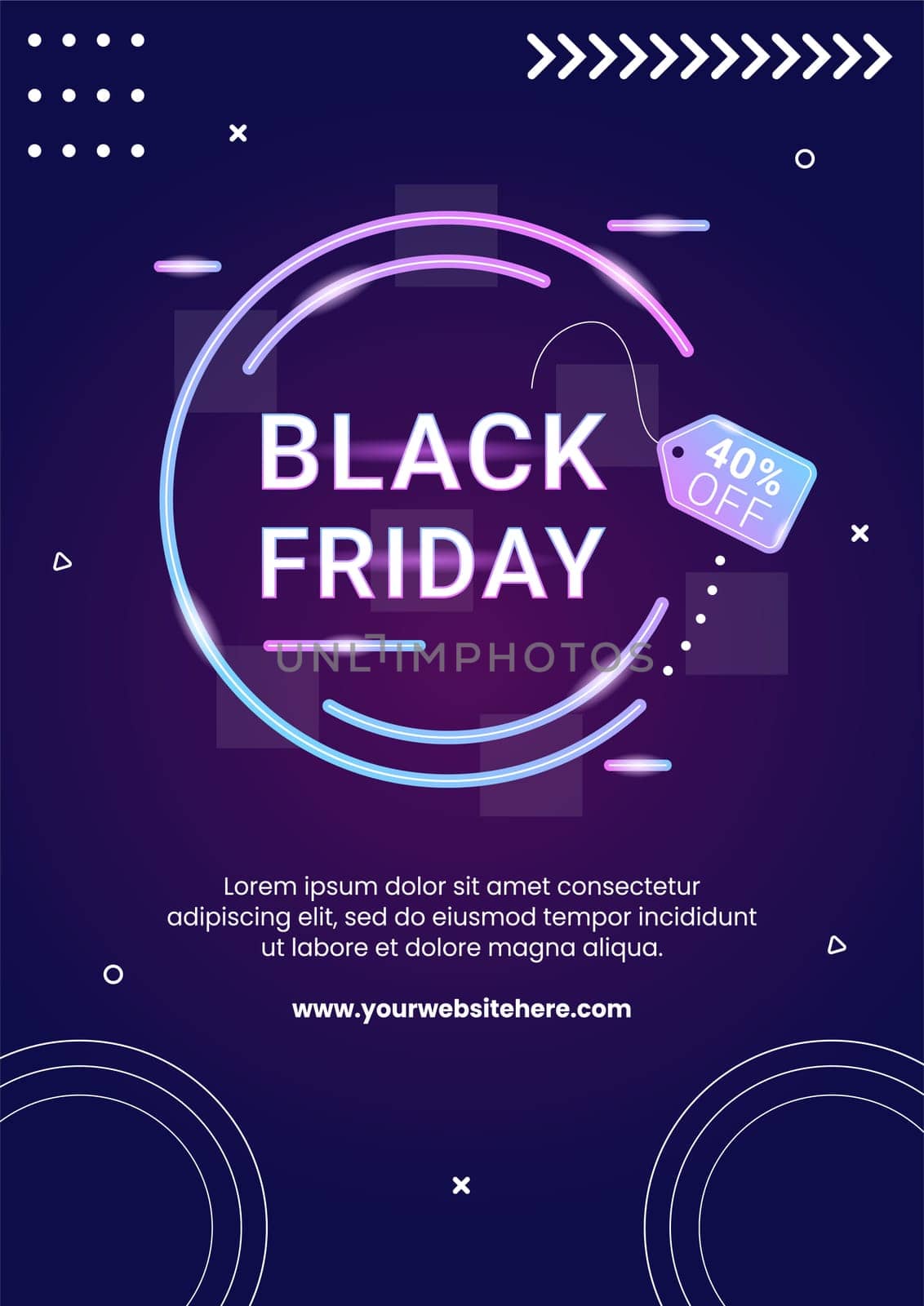 Black Friday Give Big Discount Sale Flyer Cartoon Hand Drawn Templates Illustration