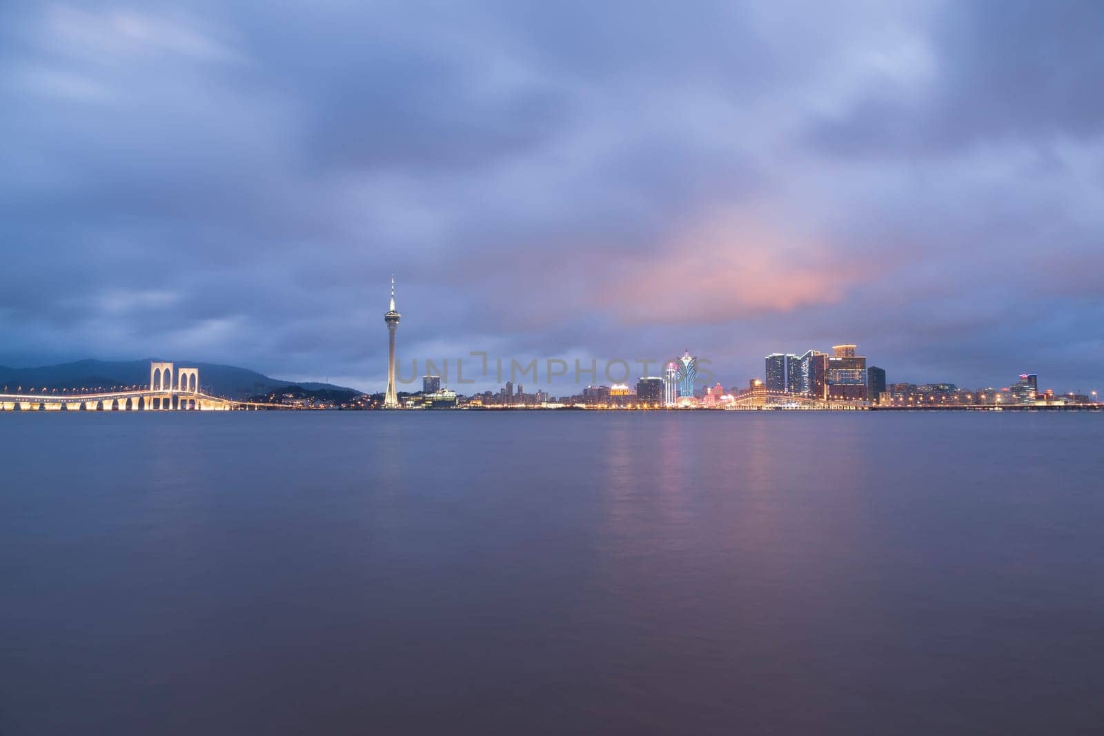Macau city, This photo was shot in the evening. The city of casino.