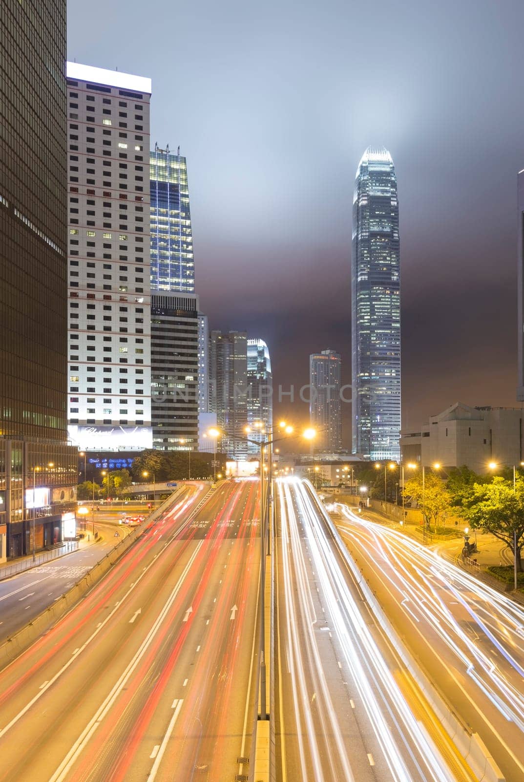 Hong Kong city, This  photo was shot from Hong Kong Island in front of government building.