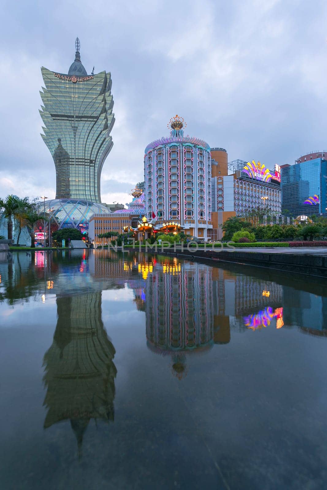 Macau city, This photo was shot in the morning. The city of casino.