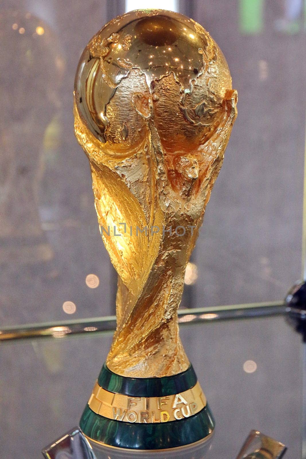 World Cup trophy in the Vitne at the German Football Association (DFB) in Frankfurt