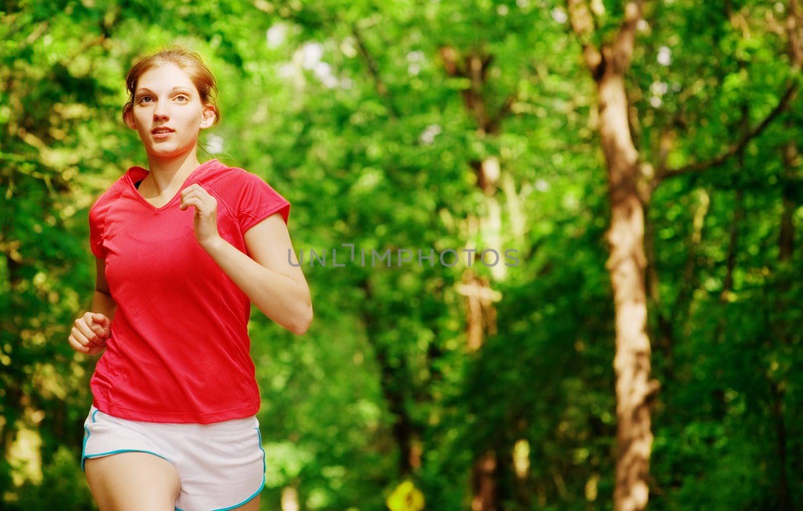 Woman trail runner, from a complete series of photos.