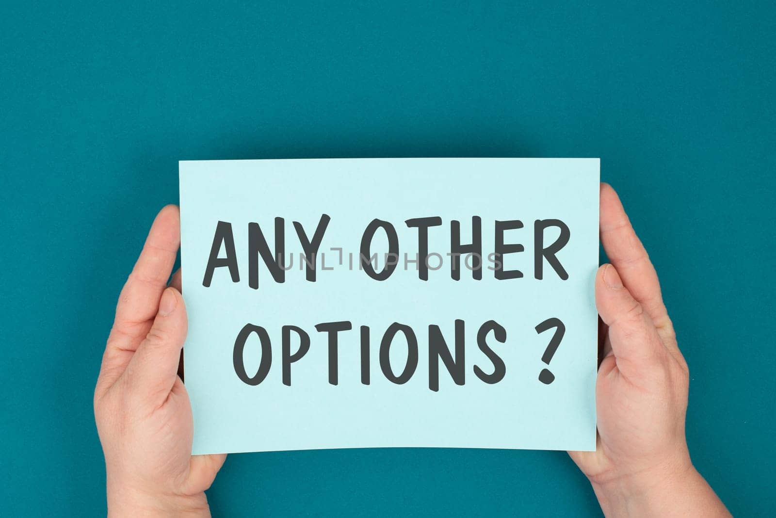 Any other options, education, business and coaching concept, finding a solution, taking an opportunity