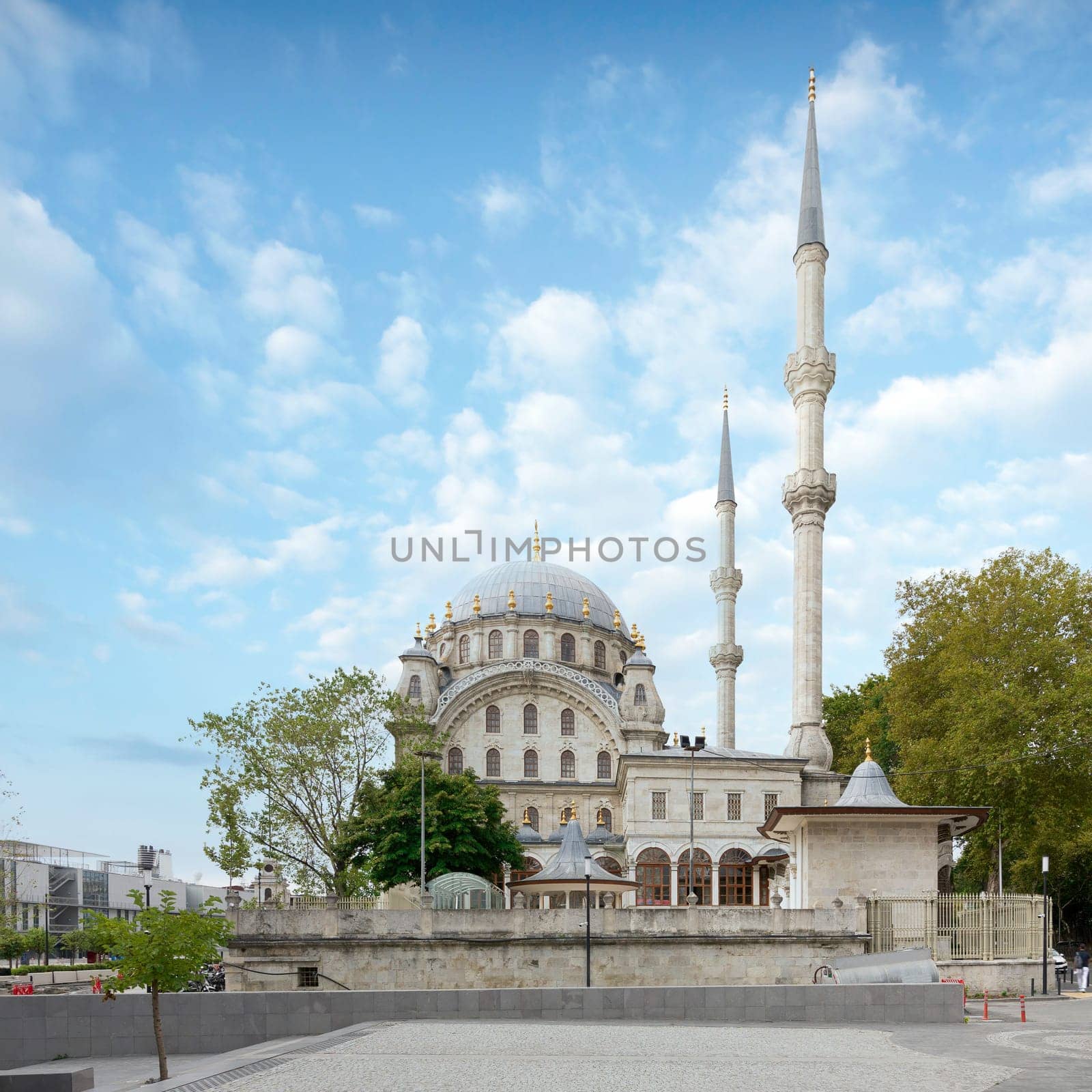 Nusretiye imperial Ottoman ornate Mosque, commissioned by Sultan Mahmut II, located in Tophane district of Beyoglu, Istanbul, Turkey
