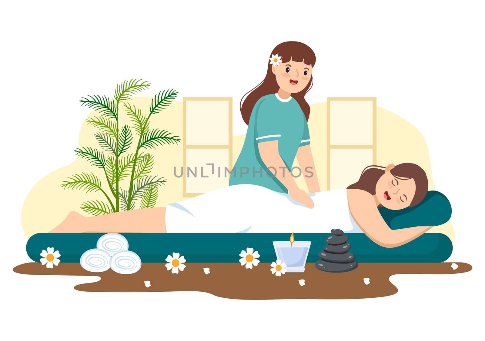 Alternative Medicine or Herbal Cure of Energy Therapies with Ginseng Root, Essential Oil and Seeds in Flat Cartoon Hand Drawn Templates Illustration