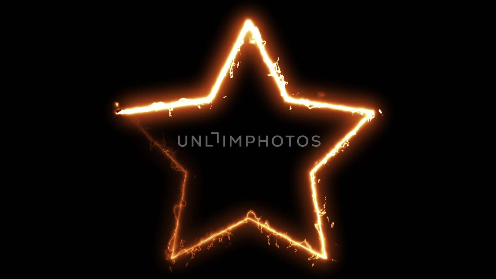 Star fire shape. Computer generated 3d render