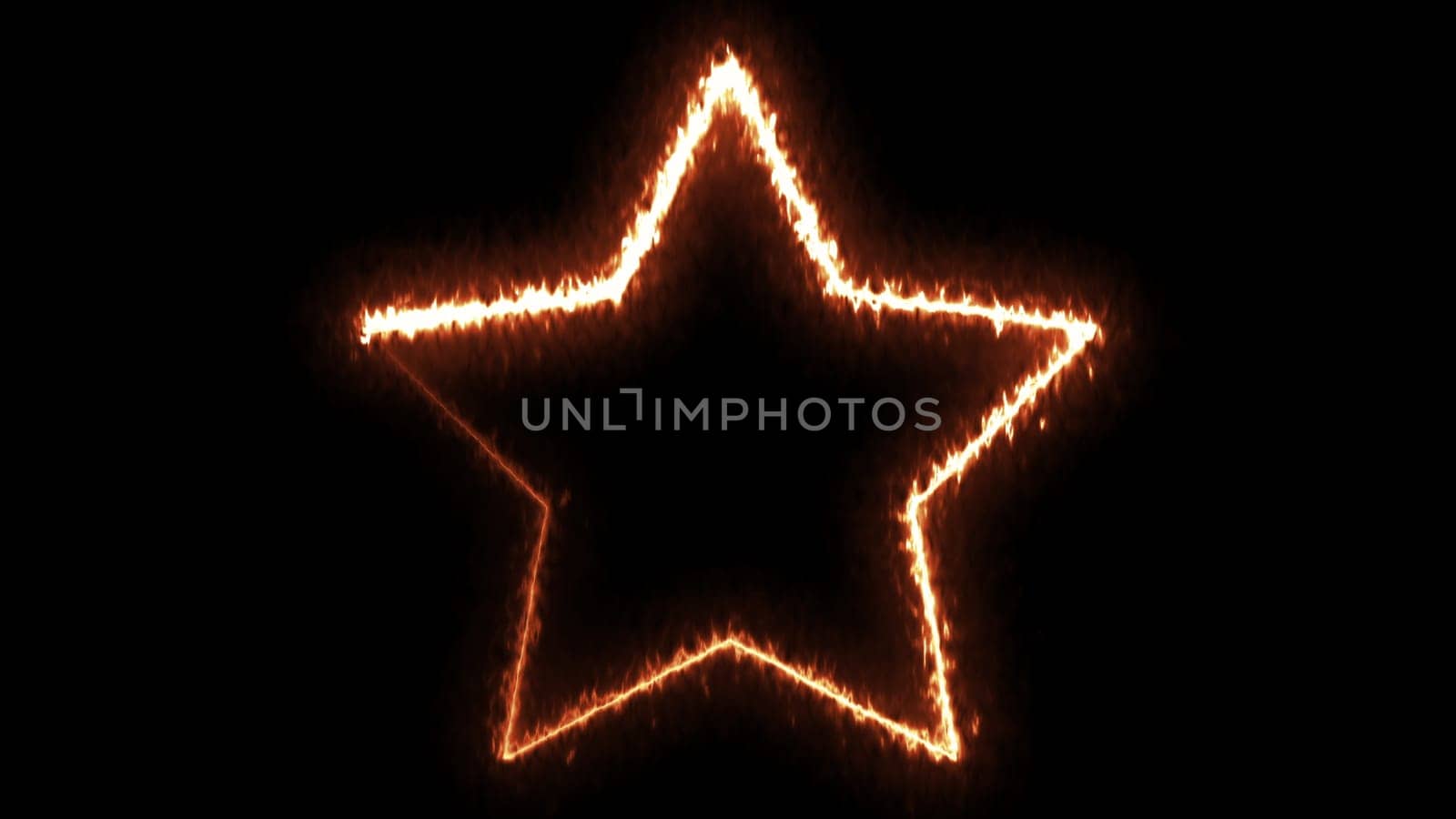 Star fire shape. Computer generated 3d render