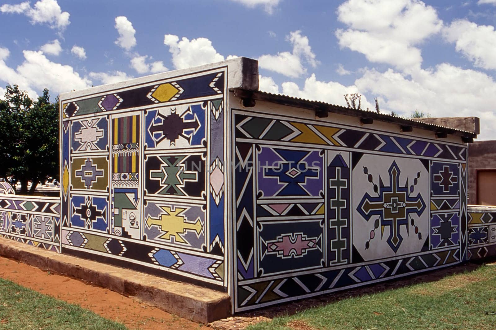 Ndebele village near middleburg, gauteng, south africa.
