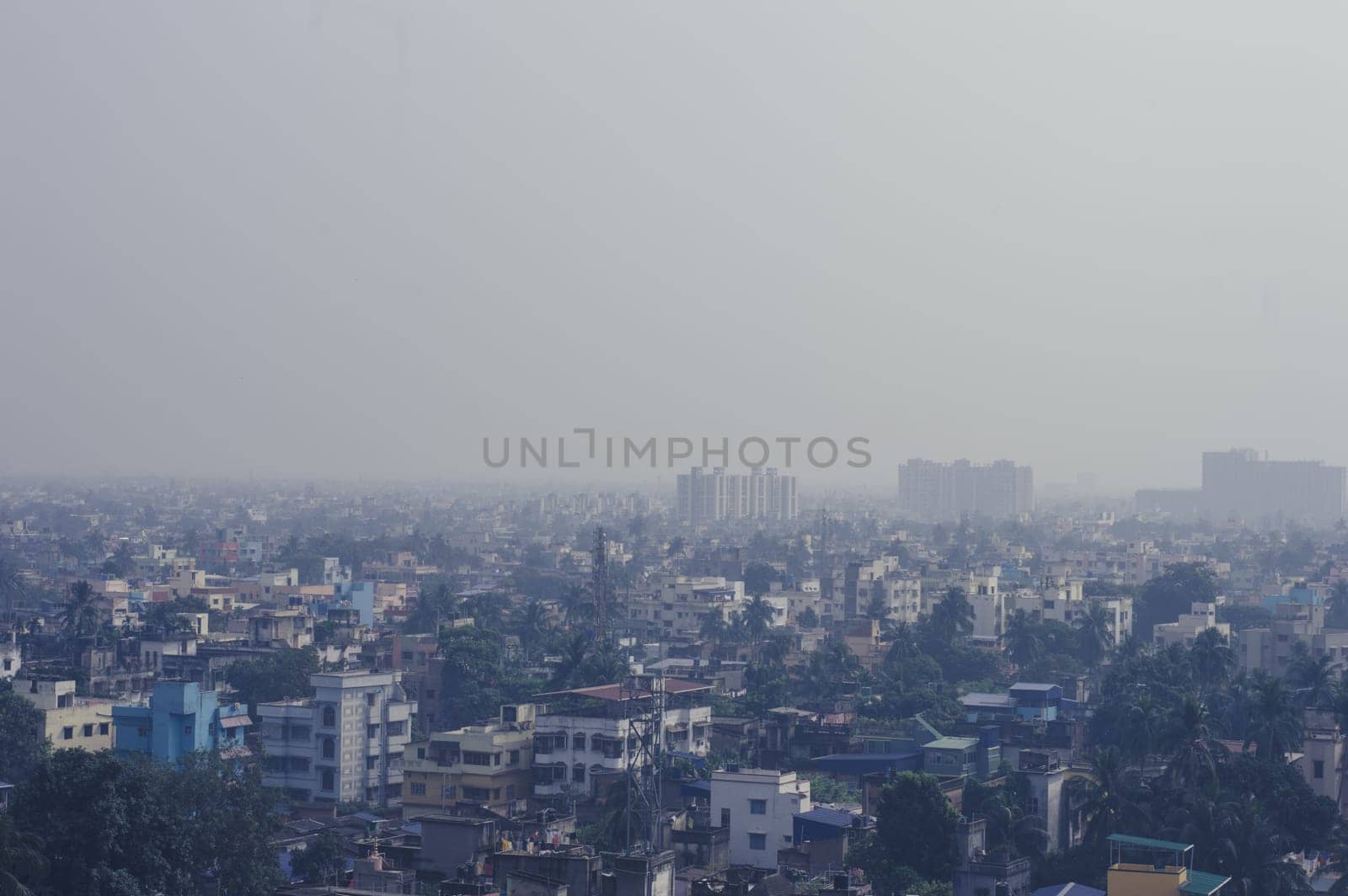 Kolkata City of Joy Skyline View. Landscape Scenery Urban India Cityscape. Architecture Business Travel Tourism Center City. Calcutta West Bengal India South Asia Pacific 13th November 2022