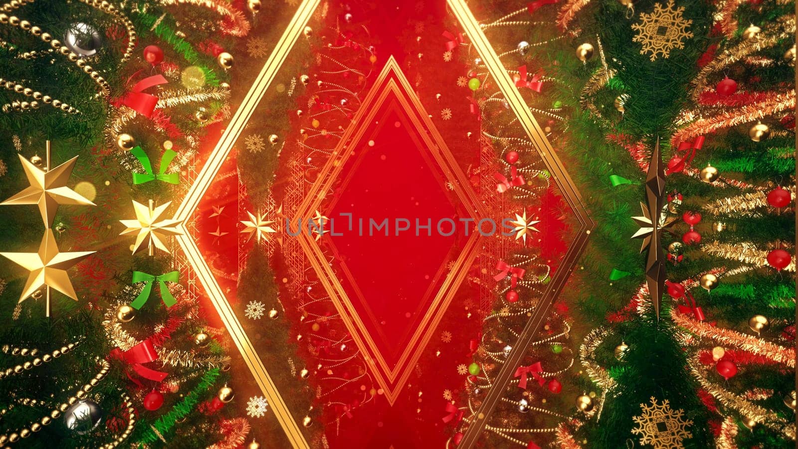 3D illustration Background for advertising and wallpaper in festival  and Christmas scene. 3D rendering in decorative concept.