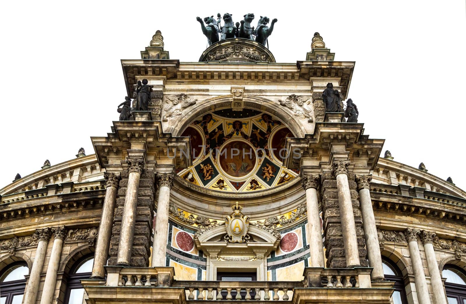 Opera building in Dresden , Germany.
