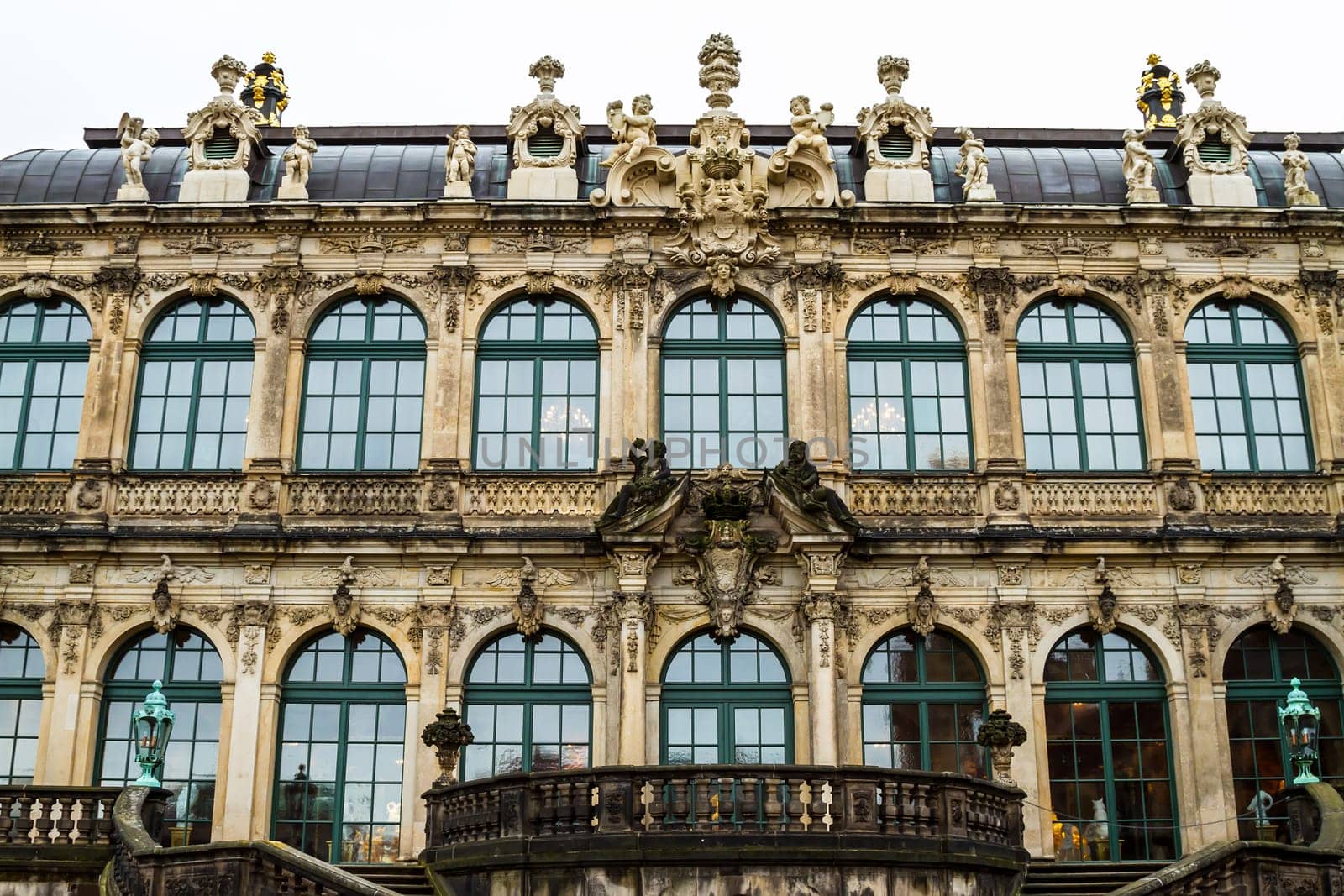 Zwinger courtyard in Dresden, Germany.