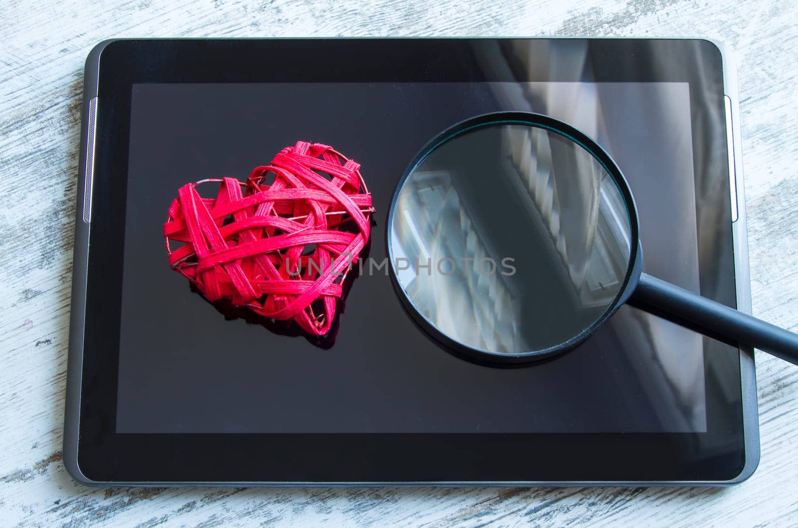 Searching for the love on line.
