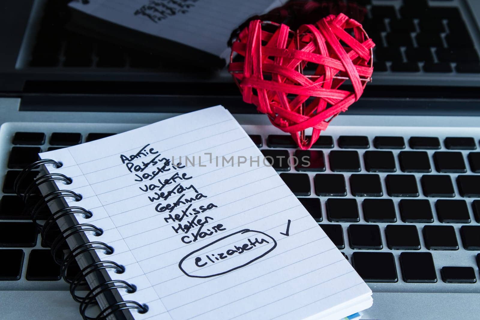 Searching for the love on line.