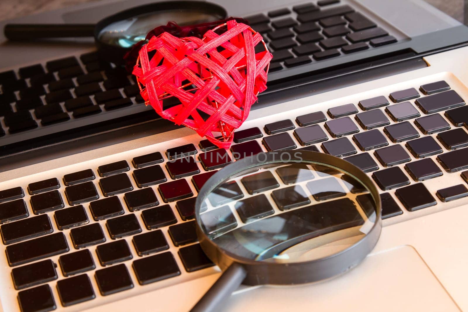 Searching for the love on line.