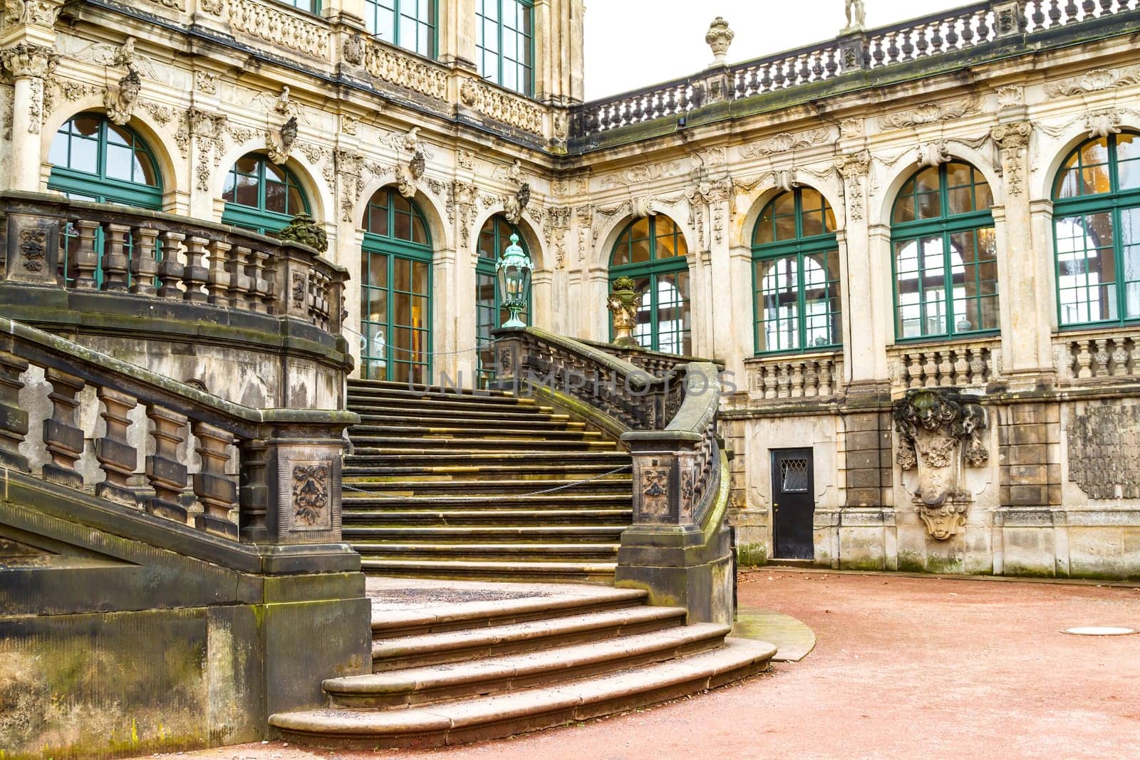 Zwinger courtyard in Dresden, Germany.