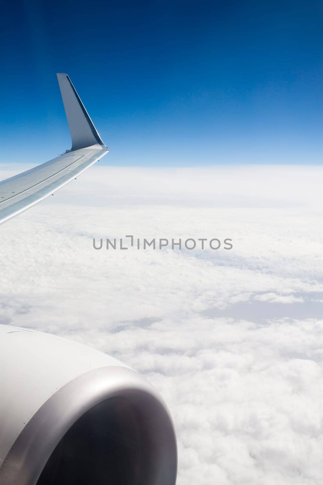 View from the window of an airplane