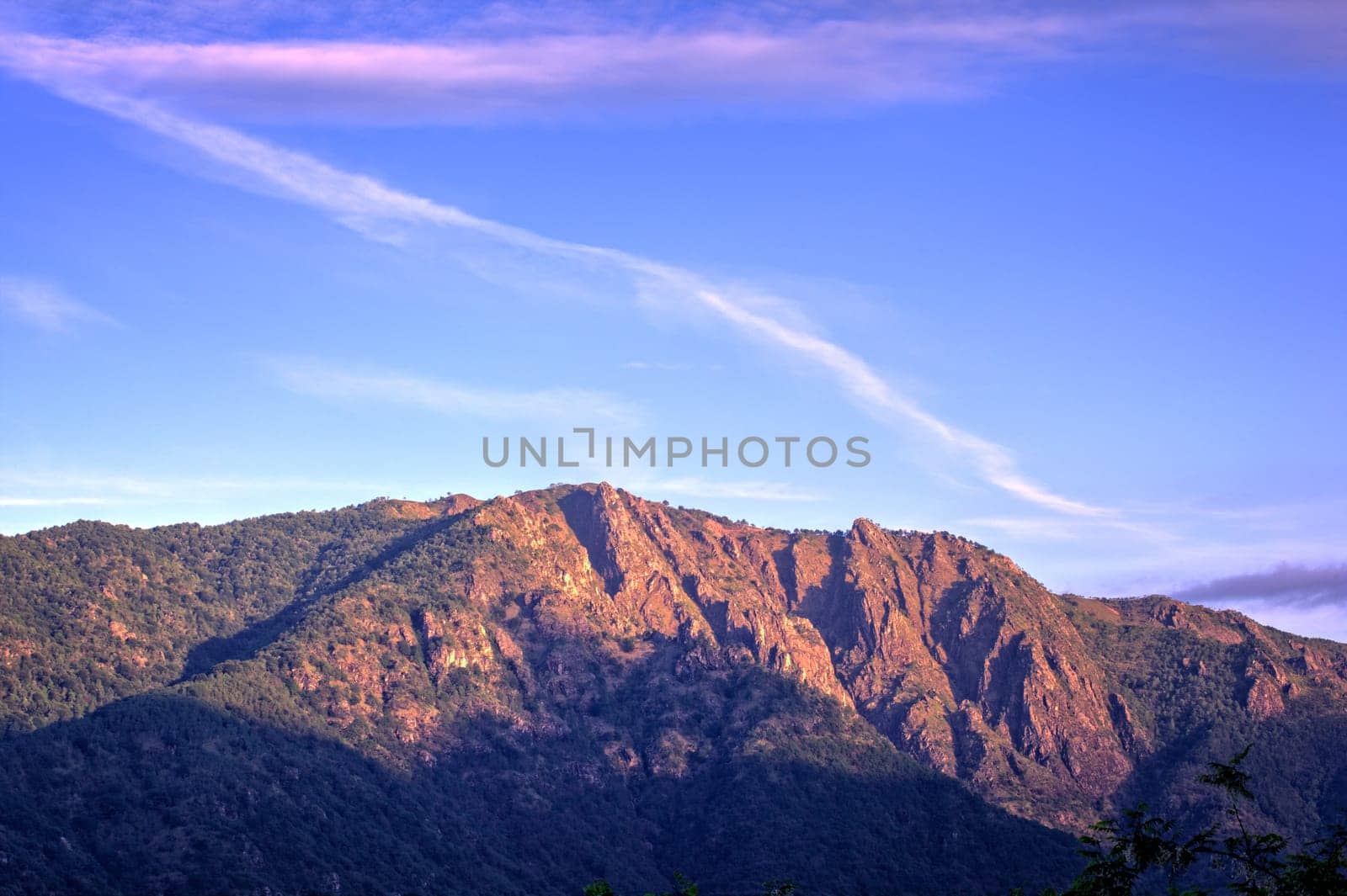 View of the Mottarone mountain in Italy
