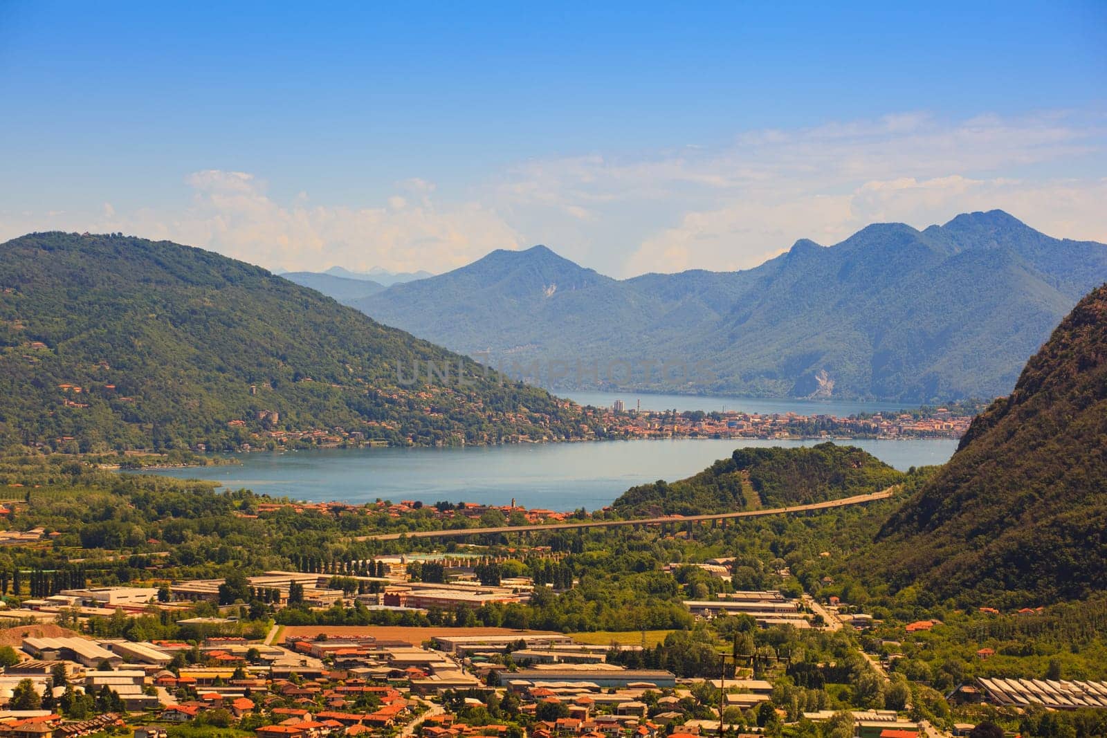 View of Maggiore lake from Arzo (Verbania), Italy
