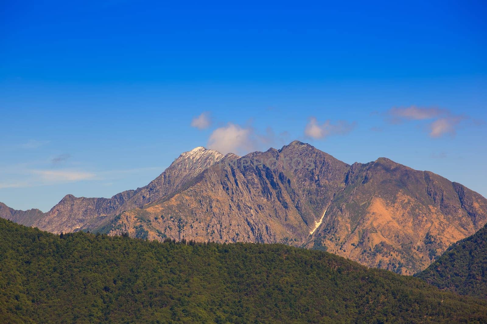 View of the Zeda mountain in Italy
