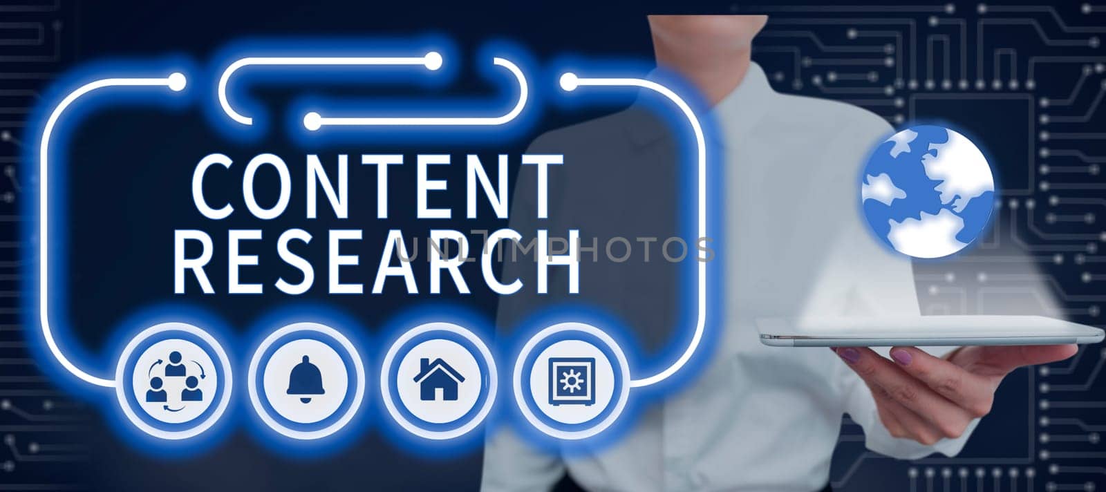 Writing displaying text Content Research, Business approach method for studying documents and communication artifacts