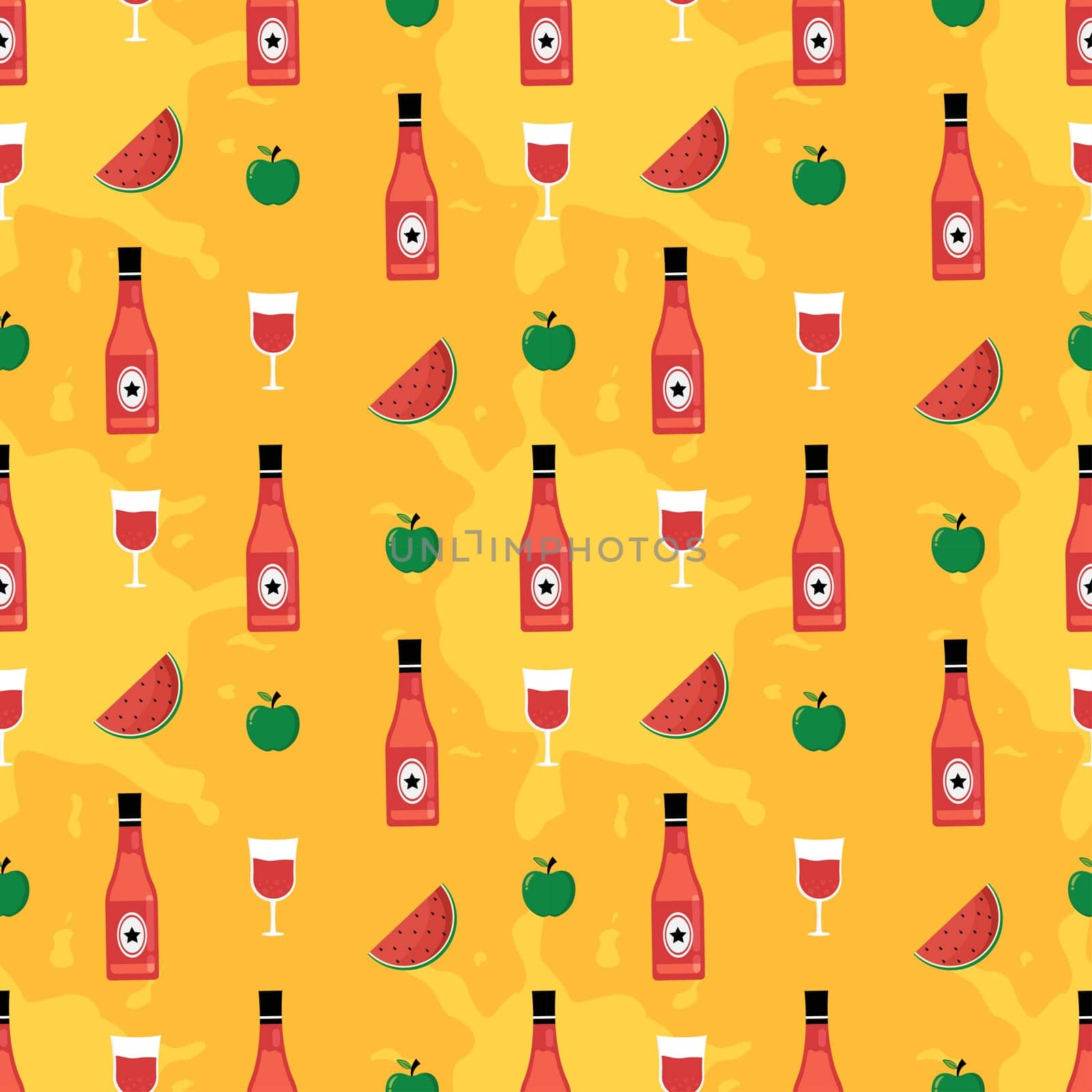 Happy Kwanzaa Holiday African Seamless Pattern Design with Festival Style Element on Template Hand Drawn Cartoon Flat Illustration