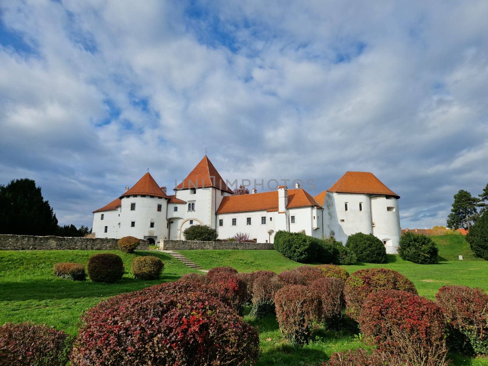 Old Varazdin town on sunny automn day.
