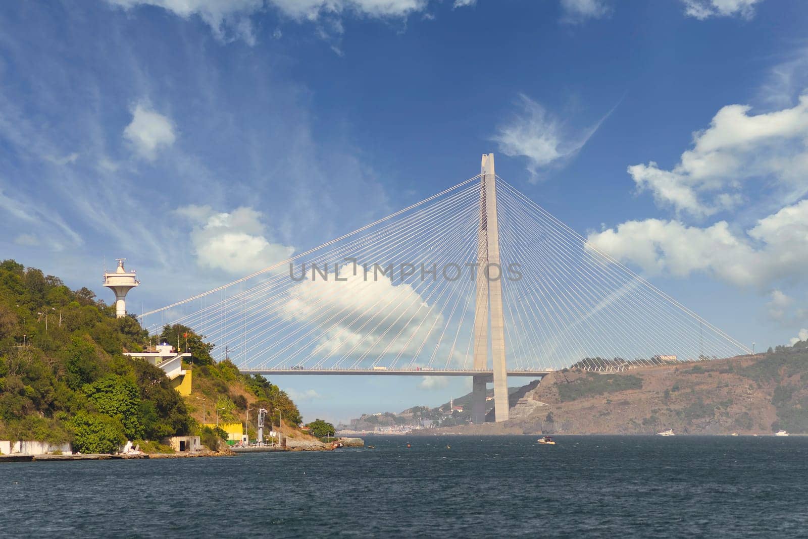 Yavuz Sultan Selim suspension bridge, located near the Black Sea entrance of the Bosphorus strait, Sariyer district, Istanbul, Turkey
