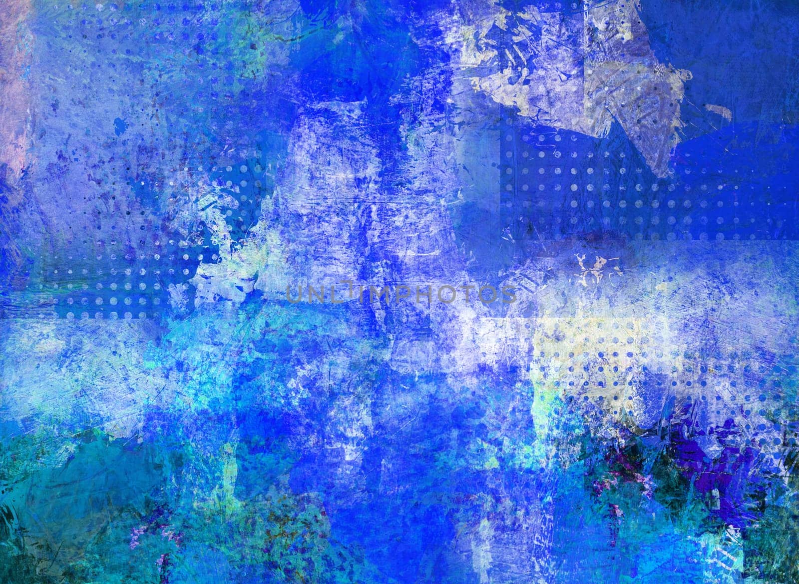 opaque and glazing oil-colored textures on canvas