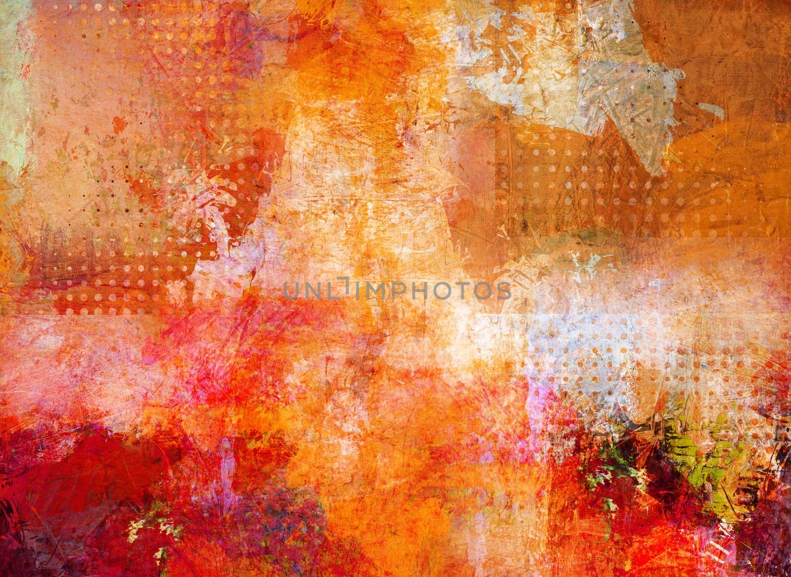 opaque and glazing oil-colored textures on canvas