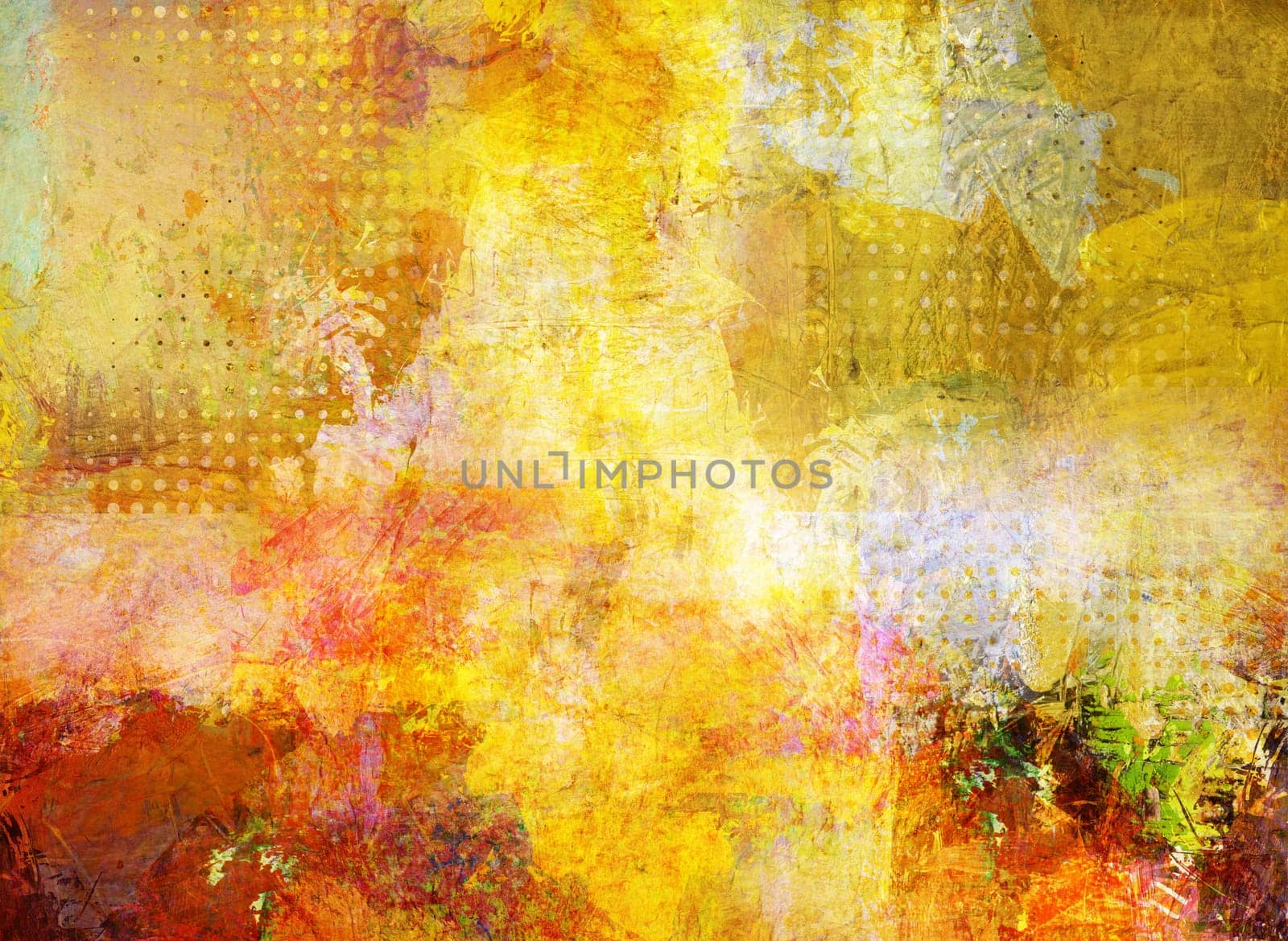 opaque and glazing oil-colored textures on canvas