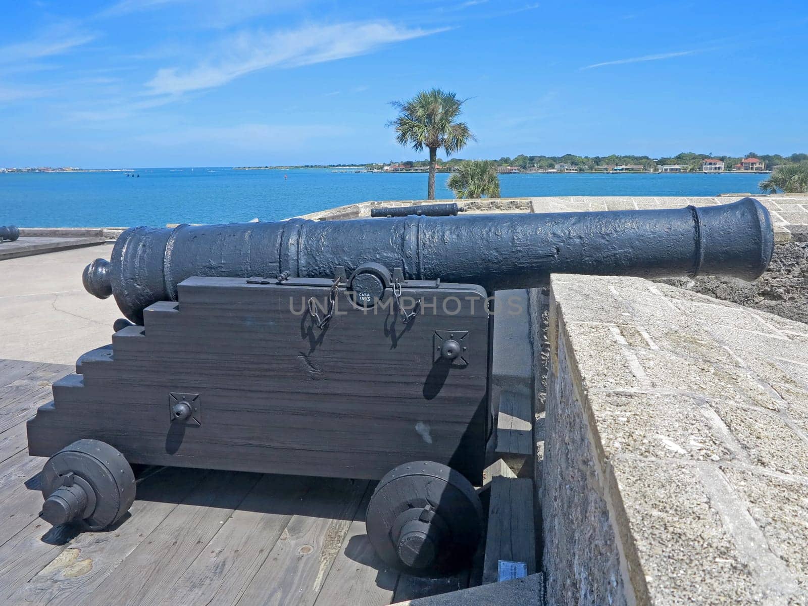 A Cannon at the Castillo de San Marcos Fort in St Augustine, Florida.