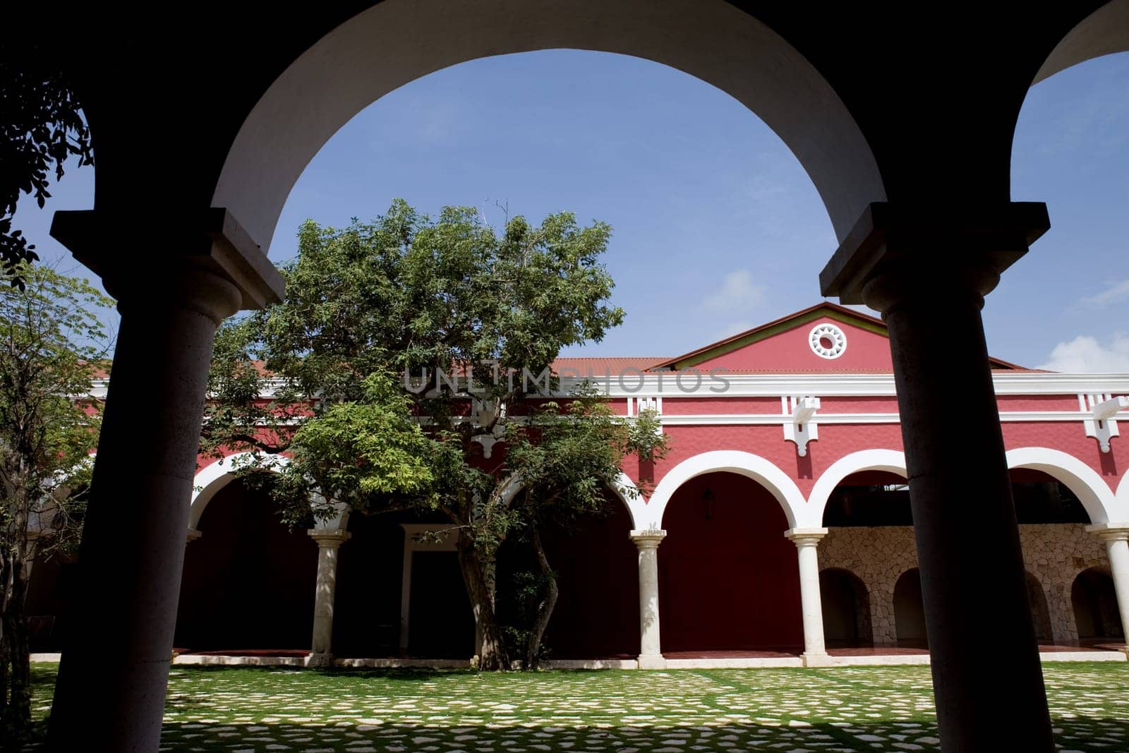 Old spanish Yucatecan Hacienda Henequenera at Xcaret park