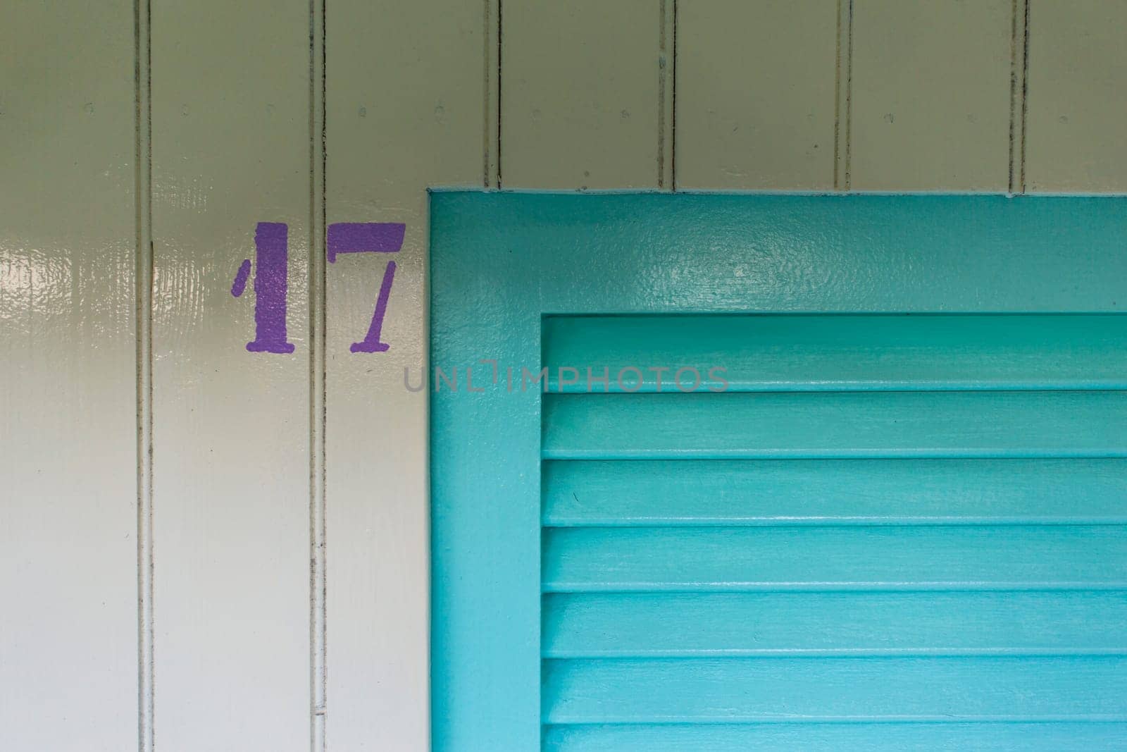 Close-up of a detail of the cabin number 17