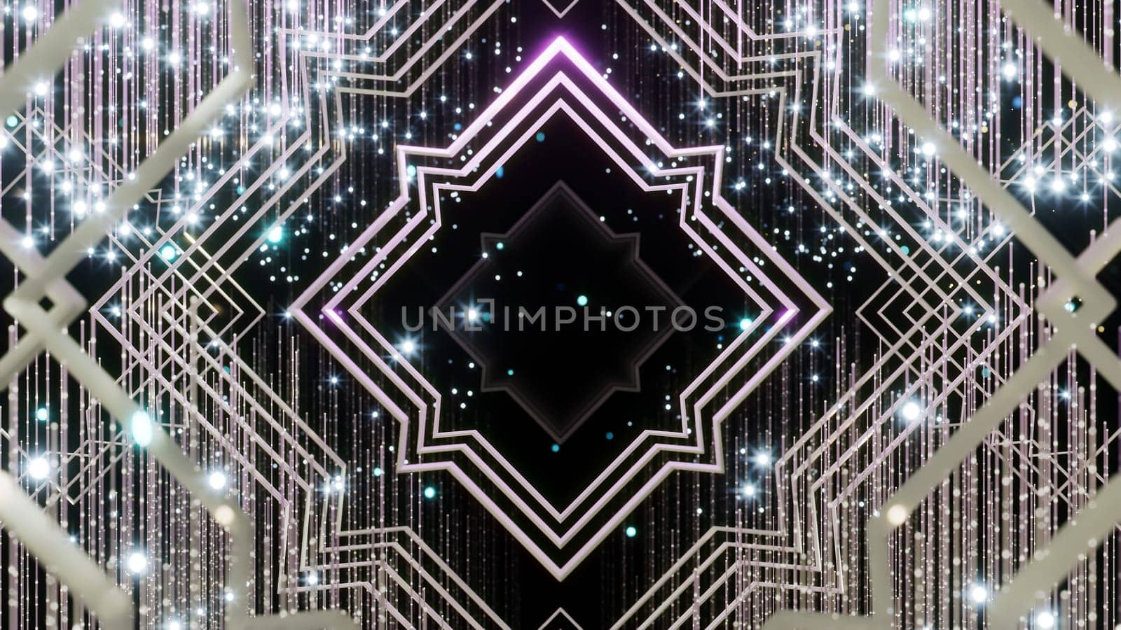 3D illustration Background for advertising and wallpaper in art deco and fashion party scene. 3D rendering in decorative concept.