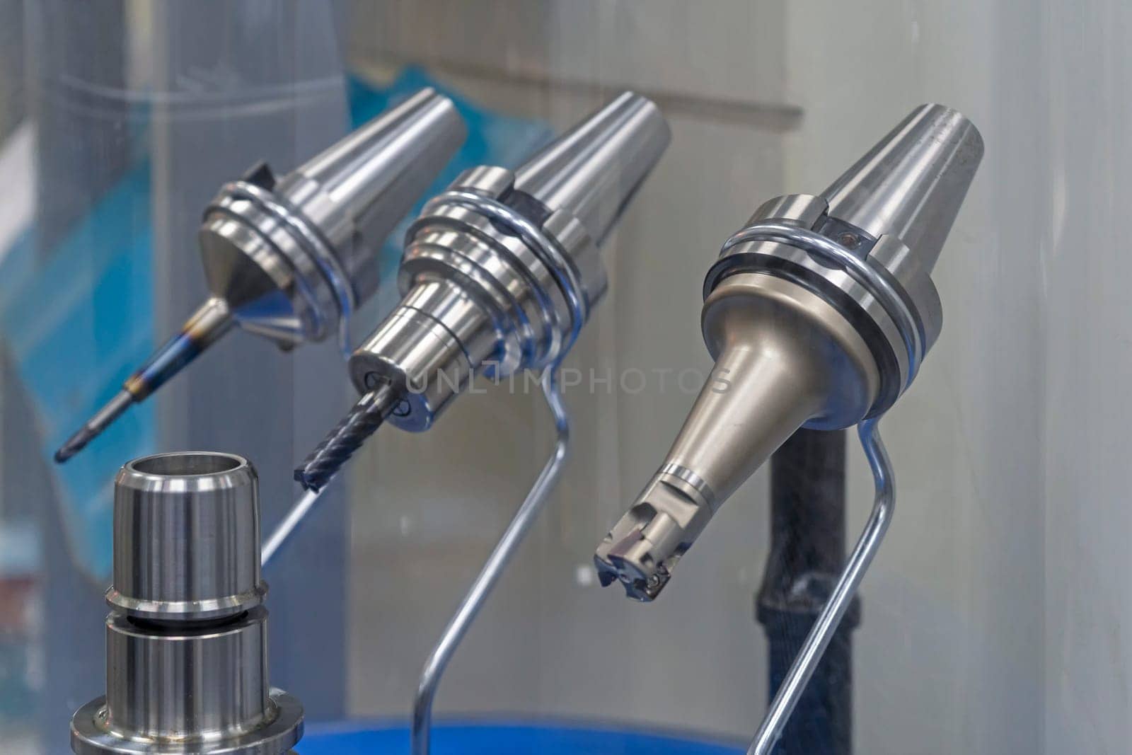 CNC machine tools for milling metal in factory