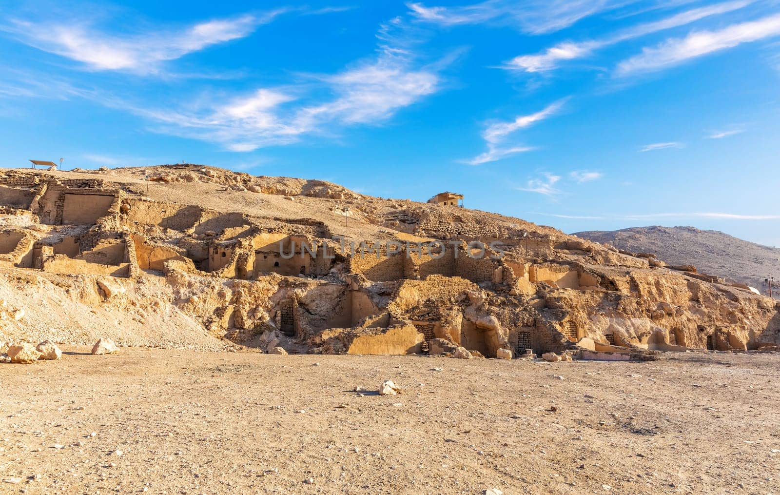 Ancient tombs in the Valley of Nobles of Luxor, Egypt.