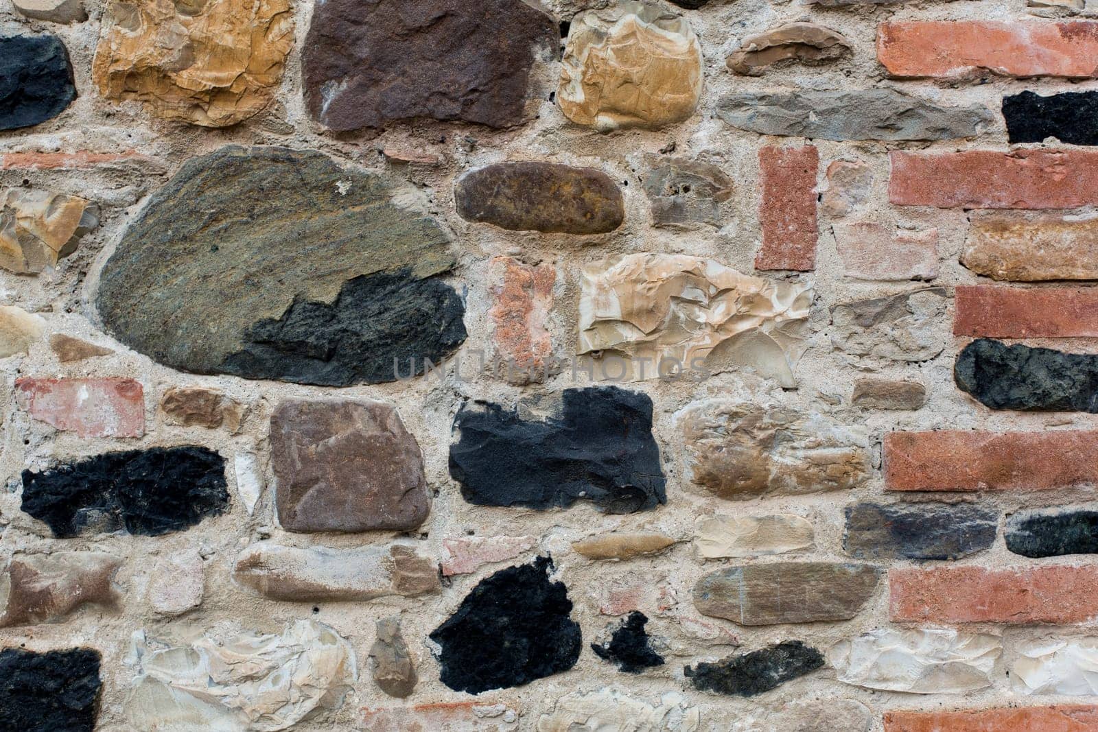 View of a detail of an ancient wall