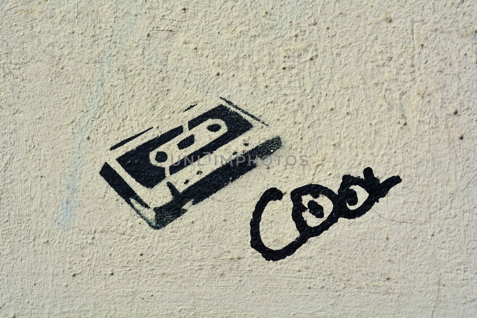 Graffiti on the wall of a house