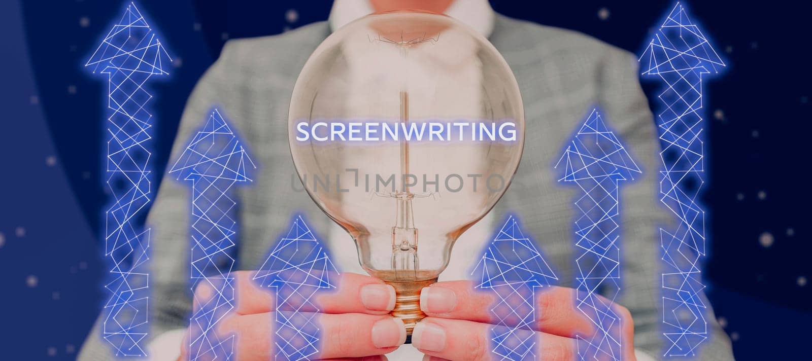 Inspiration showing sign Screenwriting, Word for the art and craft of writing scripts for media communication